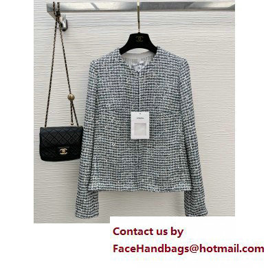 Chanel tweed & sequins jacket spring 2023